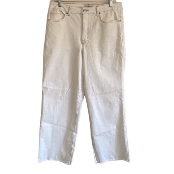 Logo by Lori Goldstein Wide Leg Jeans Women’s Size 8 Tall High Rise‎ White - Picture 2 of 11